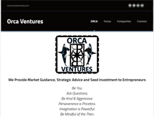 Tablet Screenshot of orcaventures.com